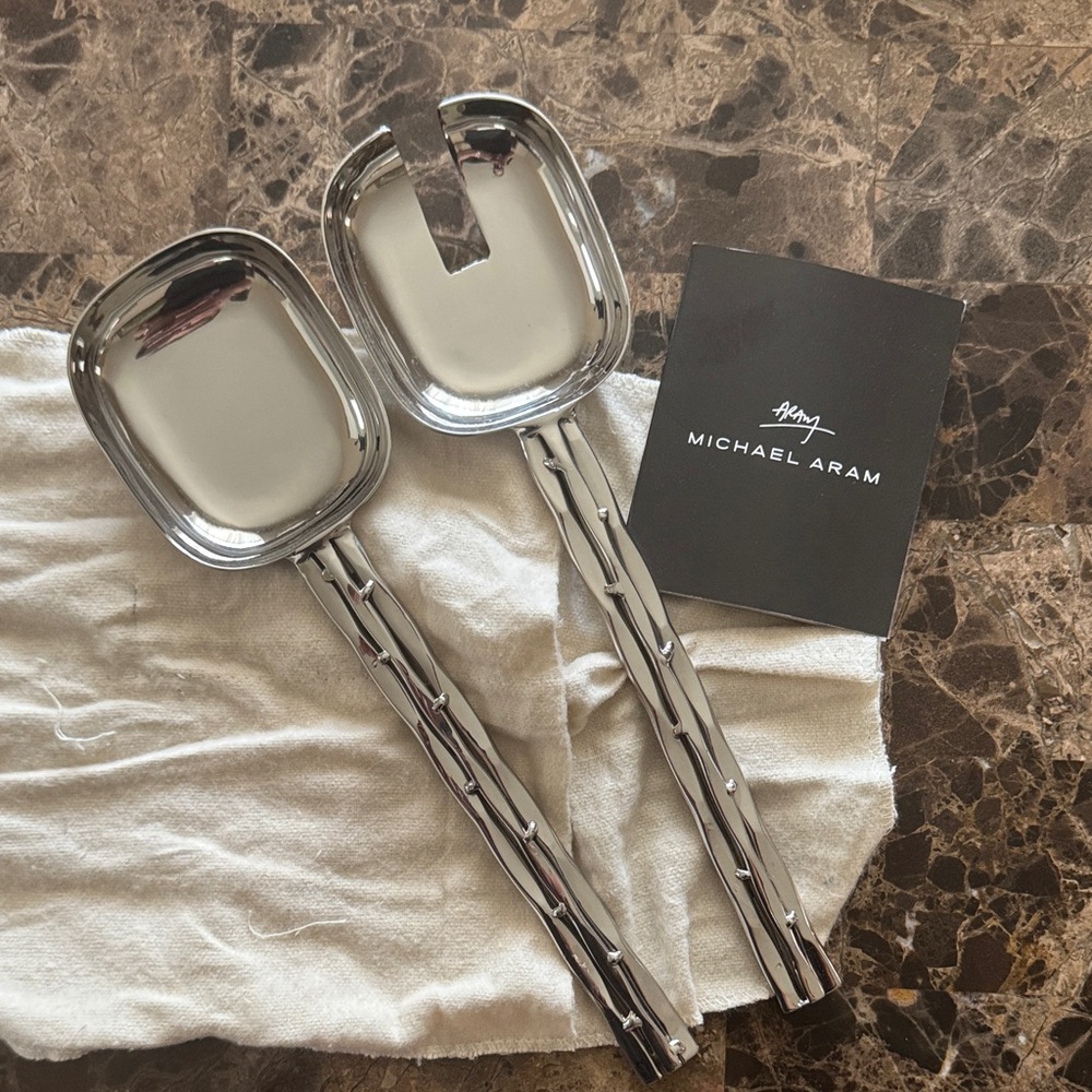 Michael Aram Silver Mirage Serving Set